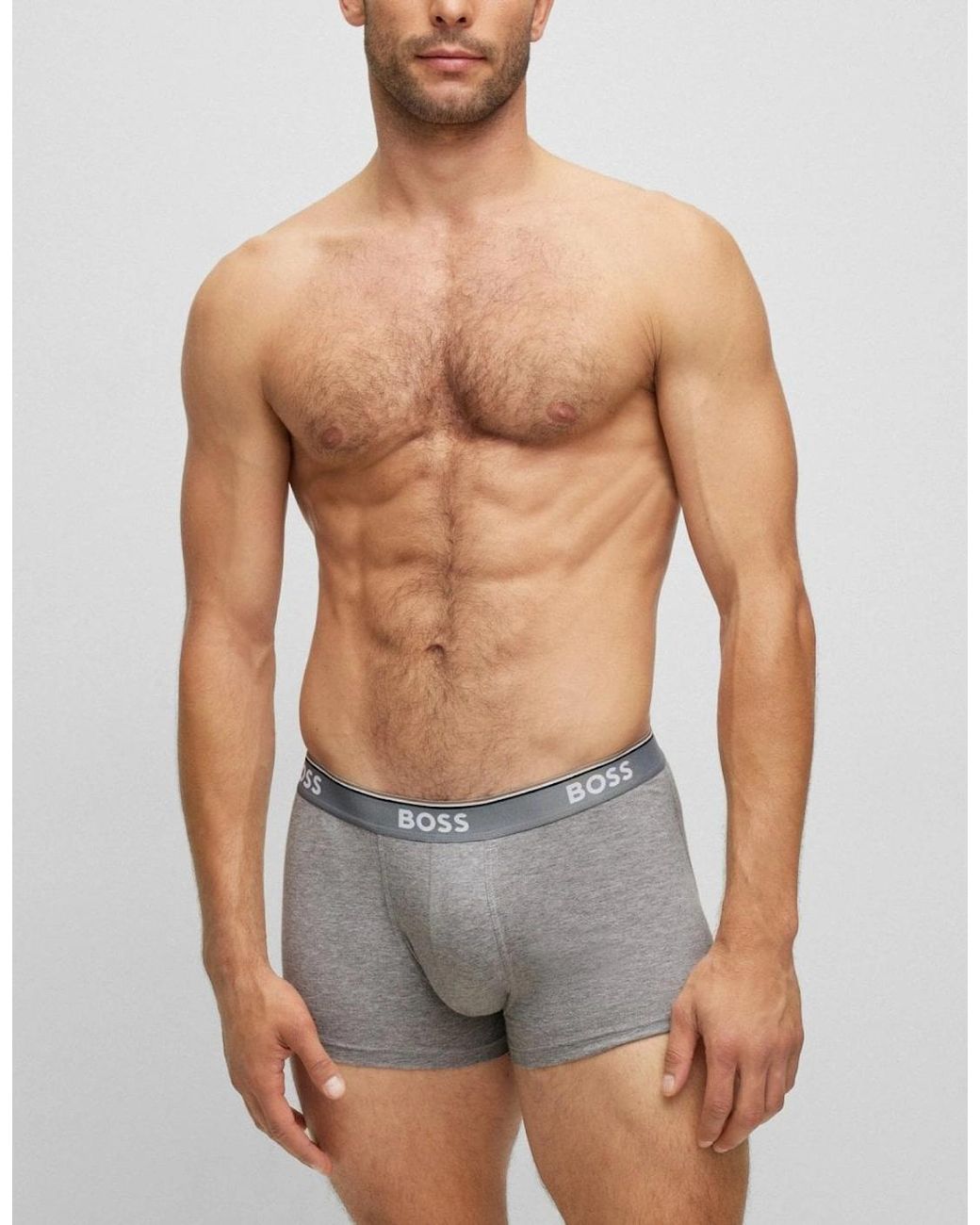 Boss Gray Boss 3 Pack Power Trunks Nos for men