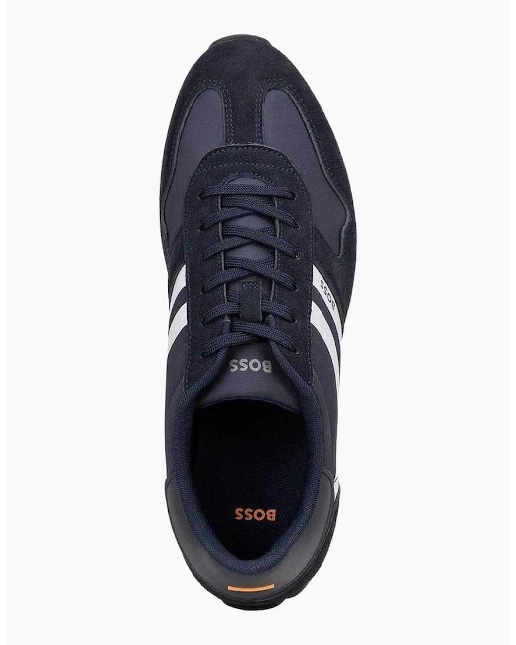 Boss Blue Boss Levon Runn Trainers Dark for men