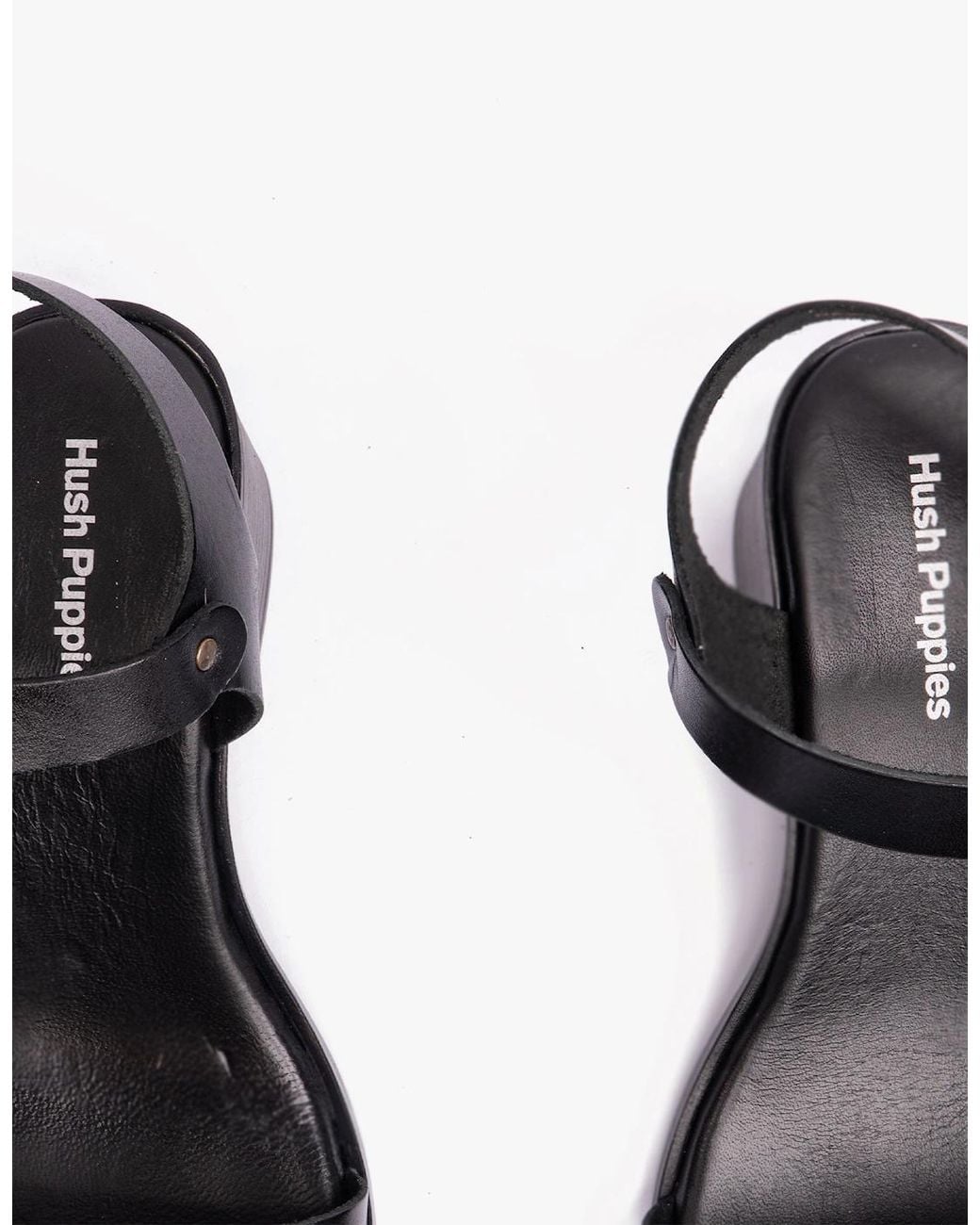 Hush Puppies Black Gabby Sandals