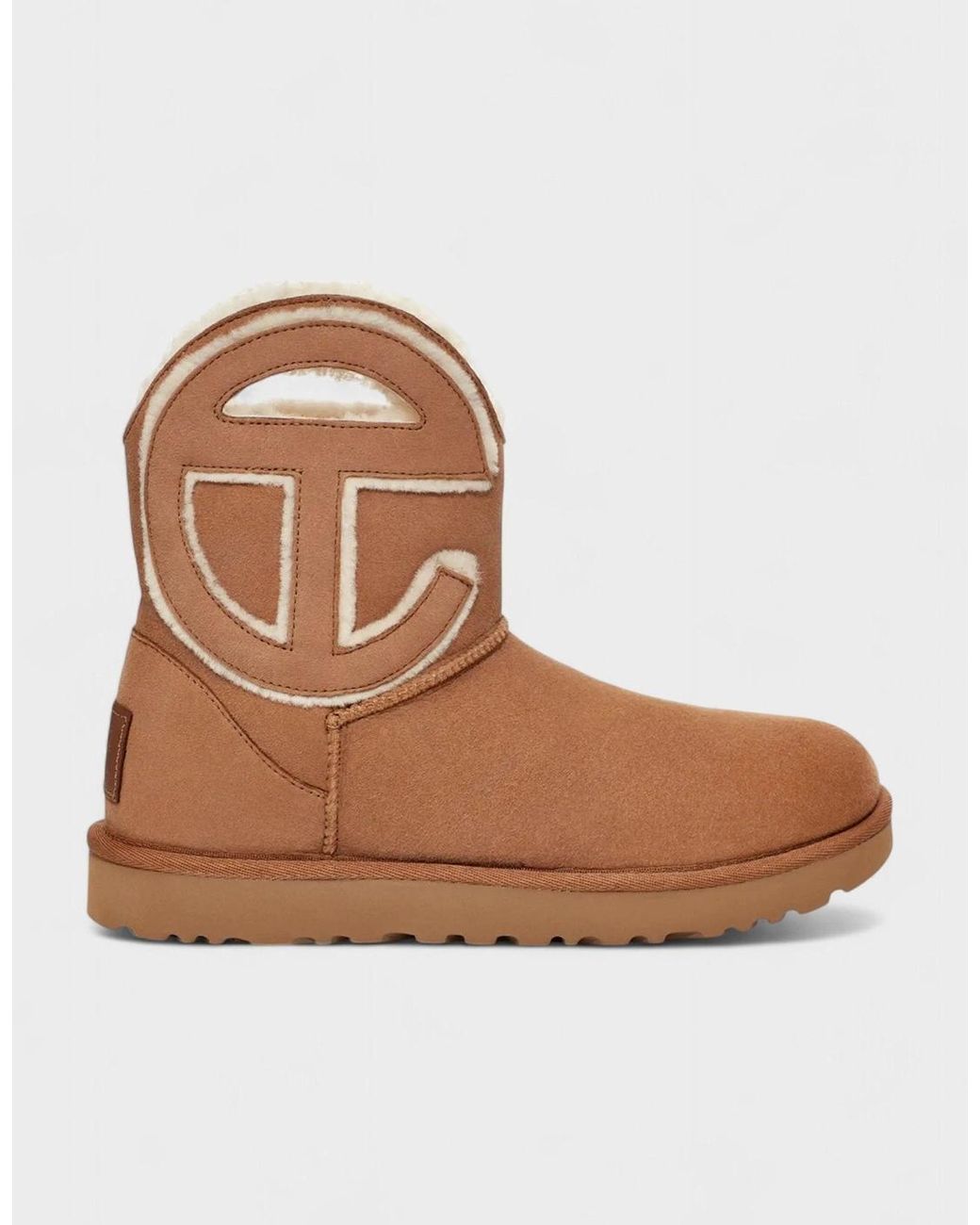 Ugg Brown X Telfar Logo Mini Boot Chestnut