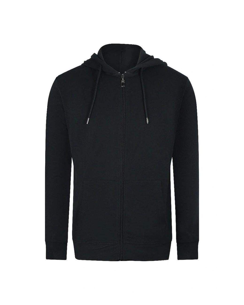 Roberto Cavalli Blue Cavalli Class Traditional Style Leopard Design Zip-Up Hoodie for men