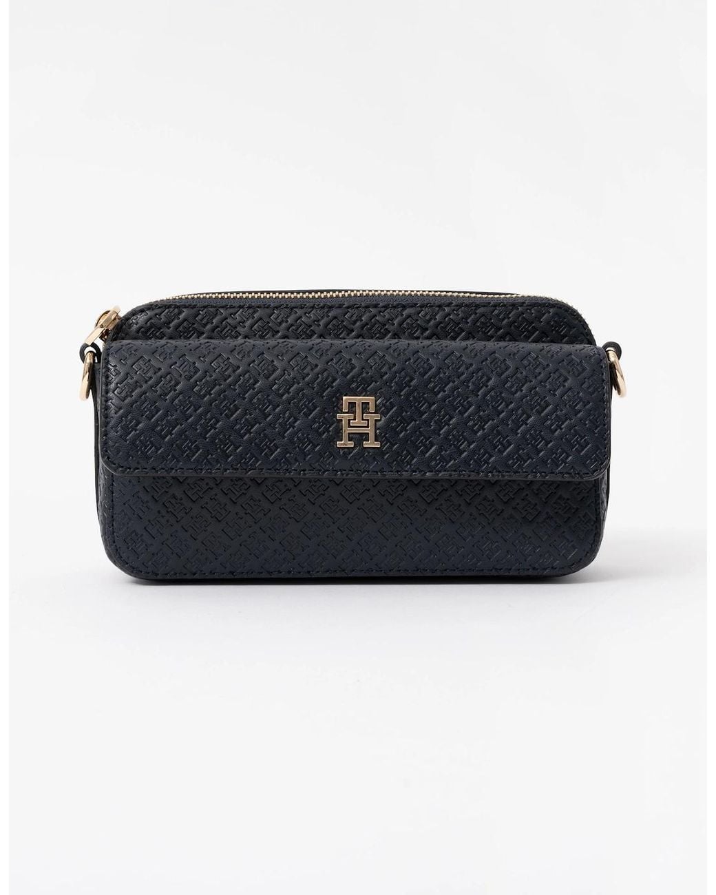 Tommy Hilfiger Blue Th Icon Mono Print Camera Bag