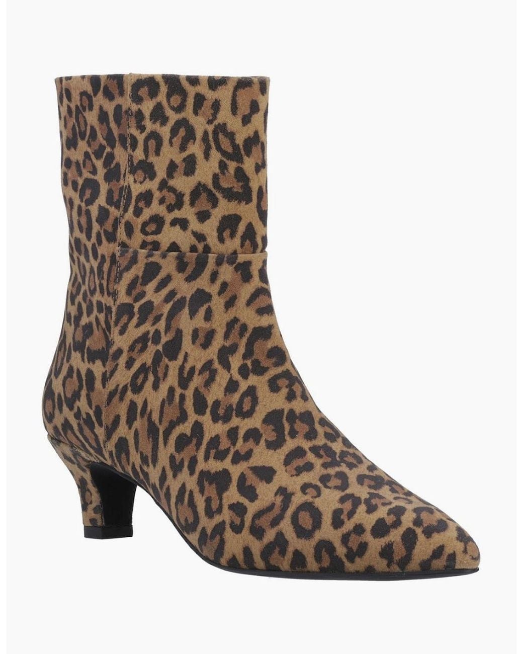 Hush Puppies Brown Nahla Kitten Heel Boot Ankle Boots Tan
