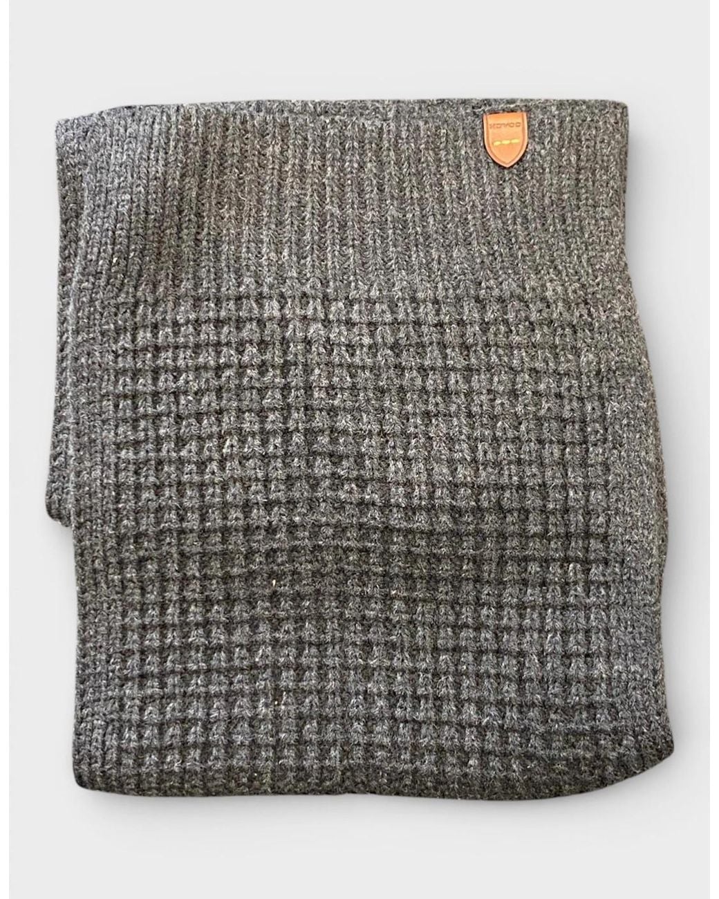 COACH Black Waffle Beanie Hat, Scarf & Glove Set Charcoal for men