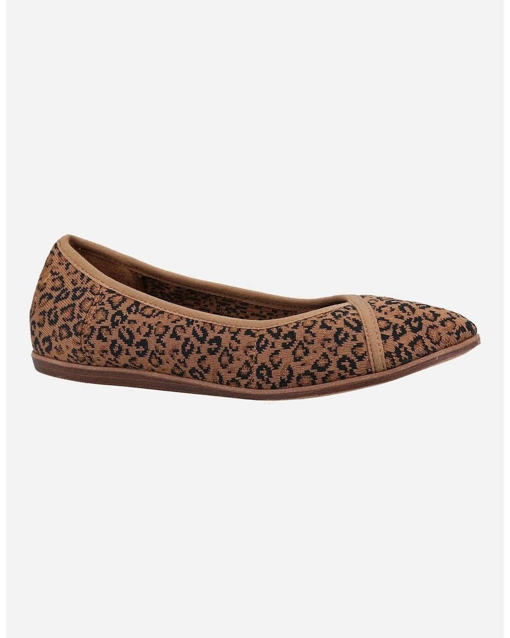 TOMS Brown Katie 100% Cotton Flats