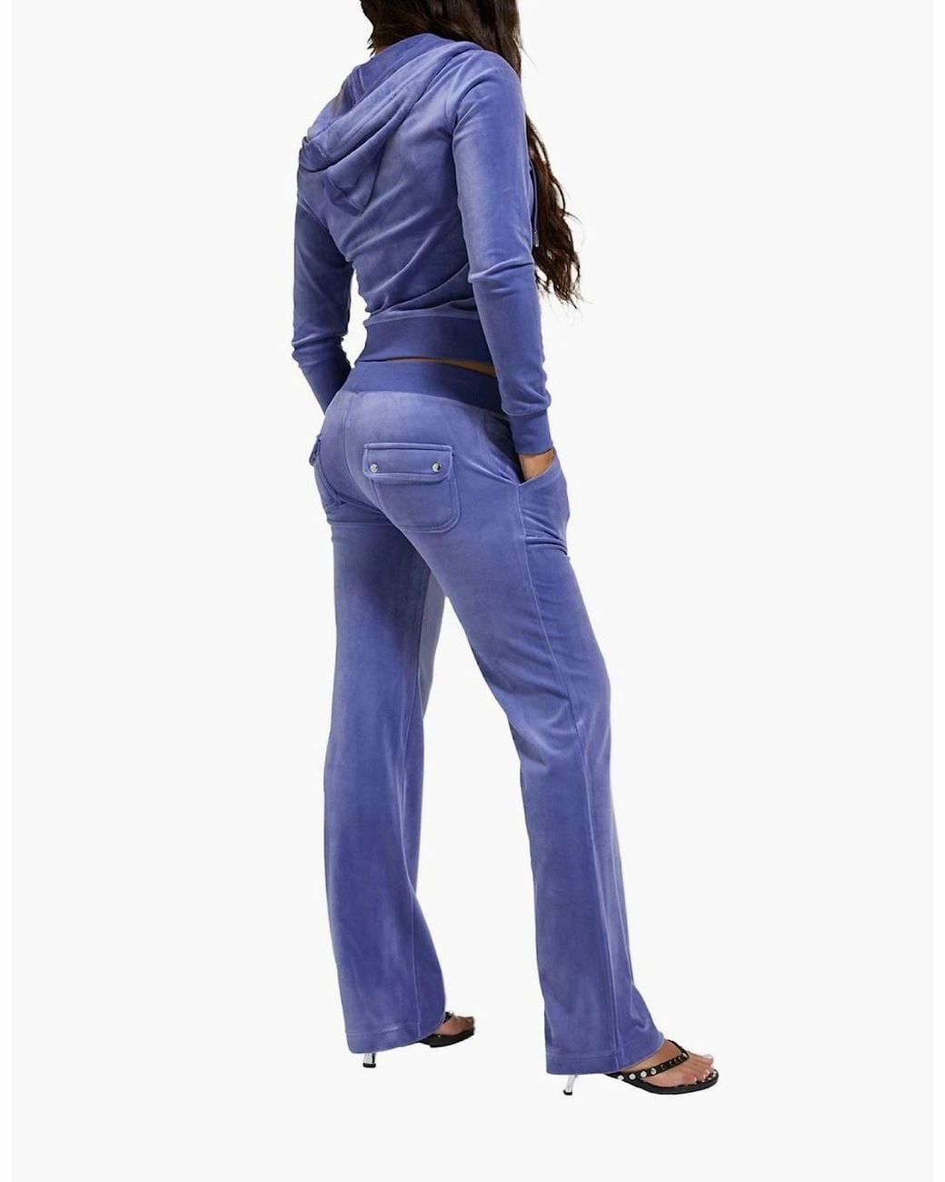 Juicy Couture Blue Del Ray Pant Polyester Joggers