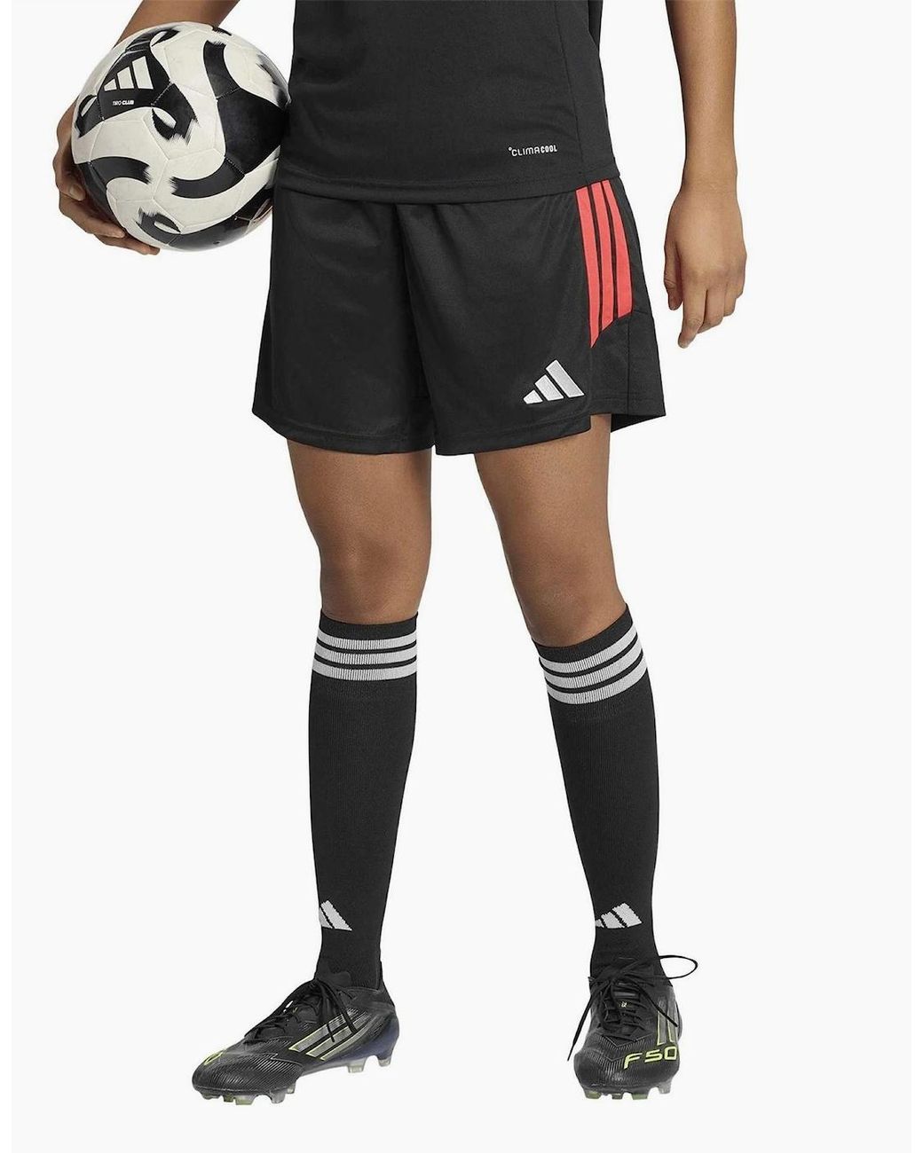 Adidas Black Tiro 26 Athletic Shorts With Elasticated Waistband