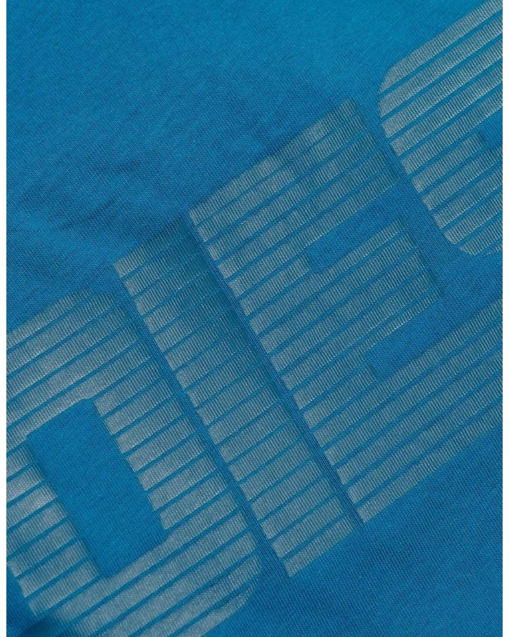 DIESEL Blue Monotone Logo Sapphire T-Shirt for men