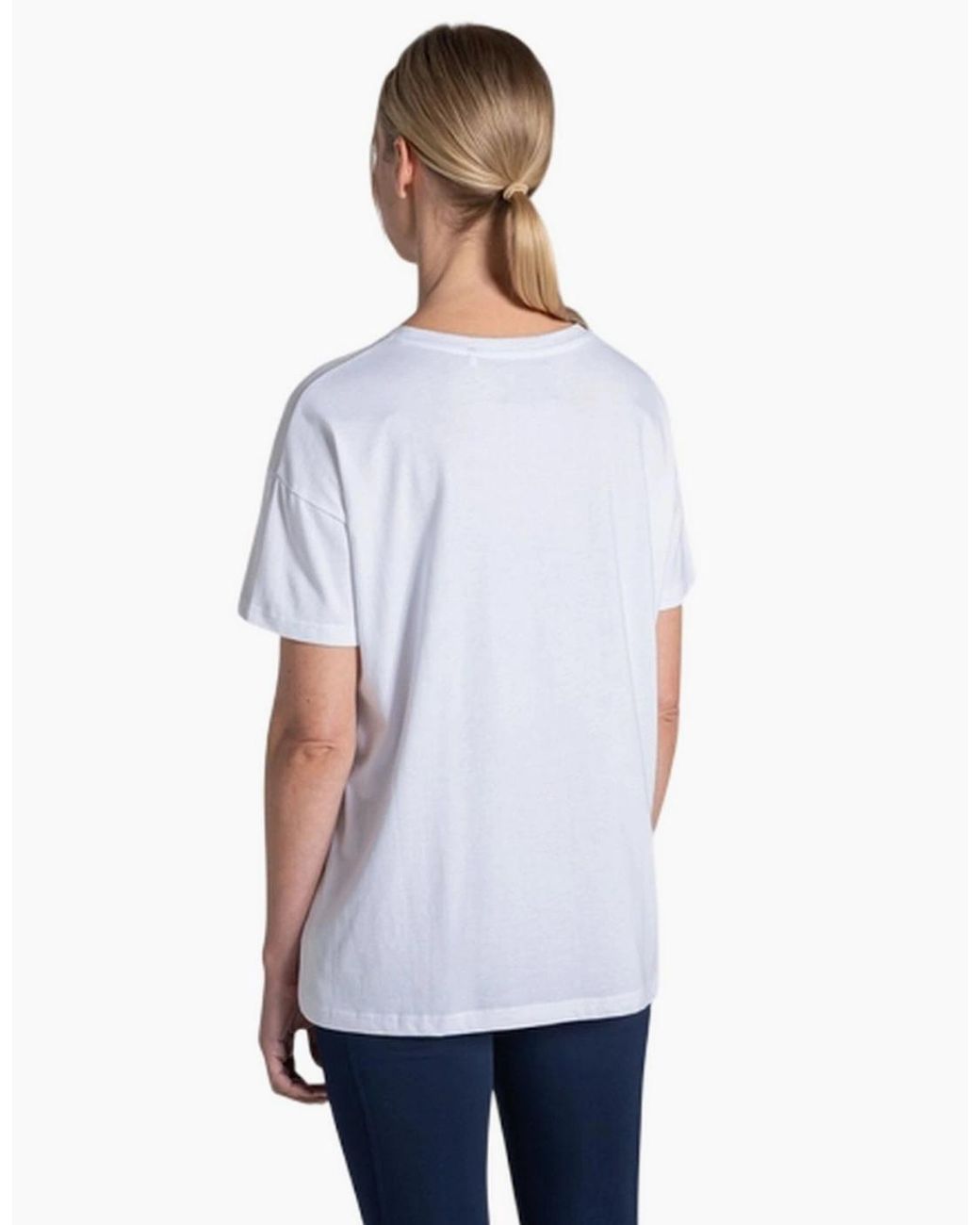 Craghoppers White Ladies Bistort Flowers National Trust T-Shirt
