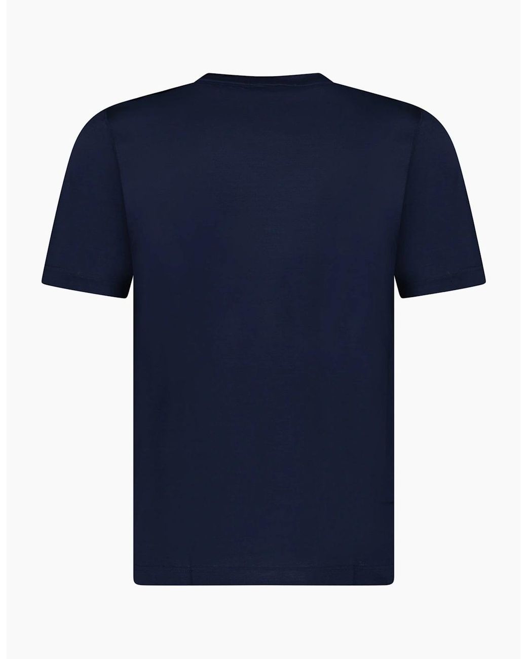 Gran Sasso Blue Pure Cotton T-Shirt for men