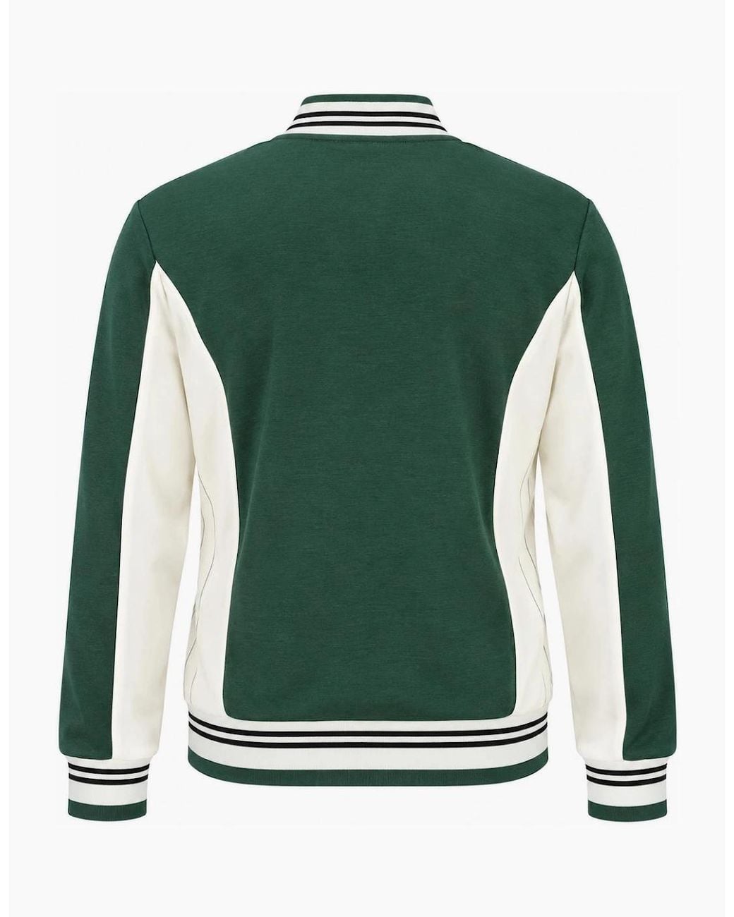 Fila Green Settanta Baseball Track Top Jacket Pine Needle/Gardenia for men