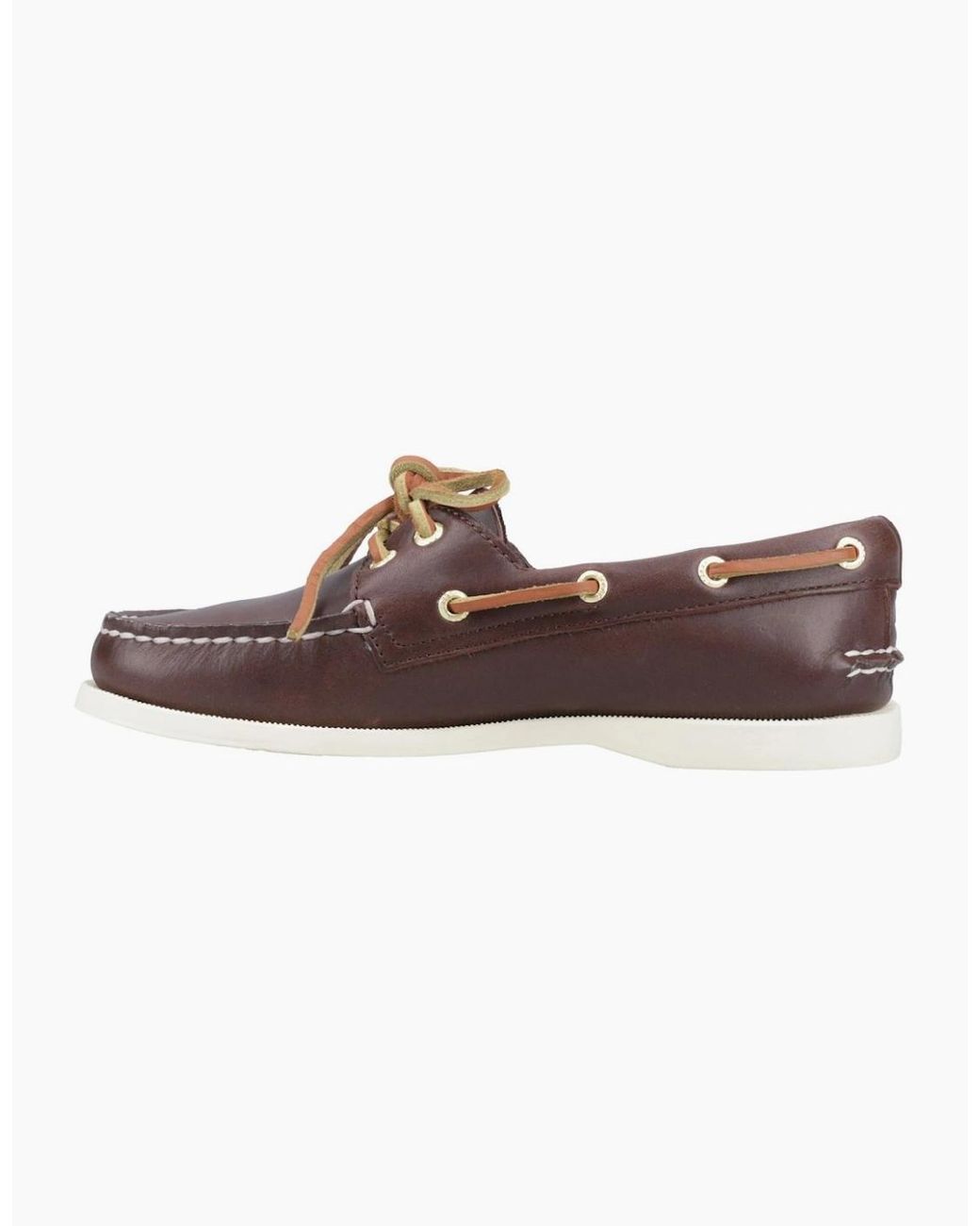 Sperry Top-Sider Brown Sperry Authentic 2 Eye Leather Standard Boat Shoes