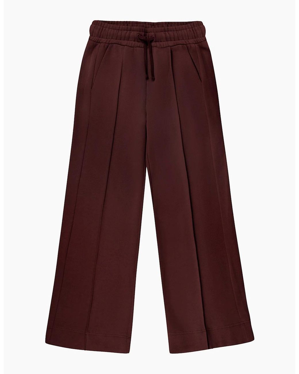 Ro&zo Red Chocolate- Wide-Leg Sweatpants