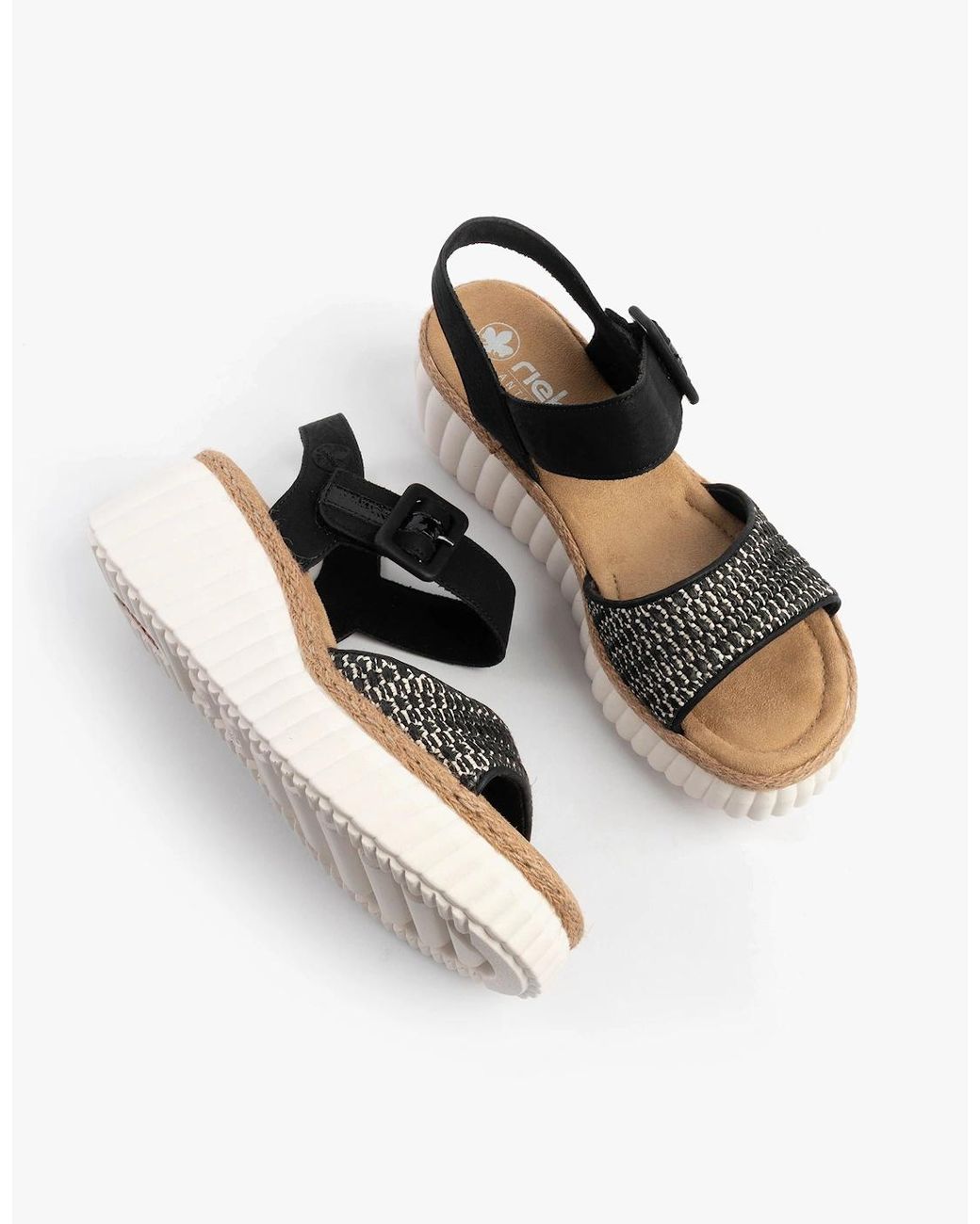 Rieker Black 69176-00 Sandals