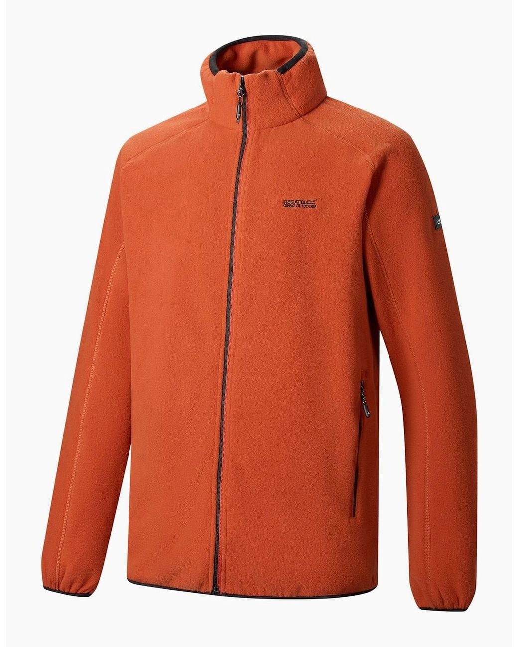 Regatta Orange Hadfield Full Zip Fleece Jacket for men
