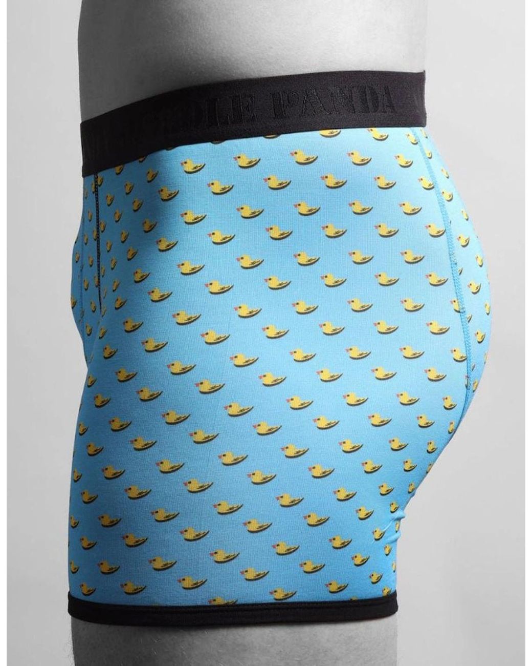 Swole Panda Blue Ducks Bamboo Boxer Brief for men