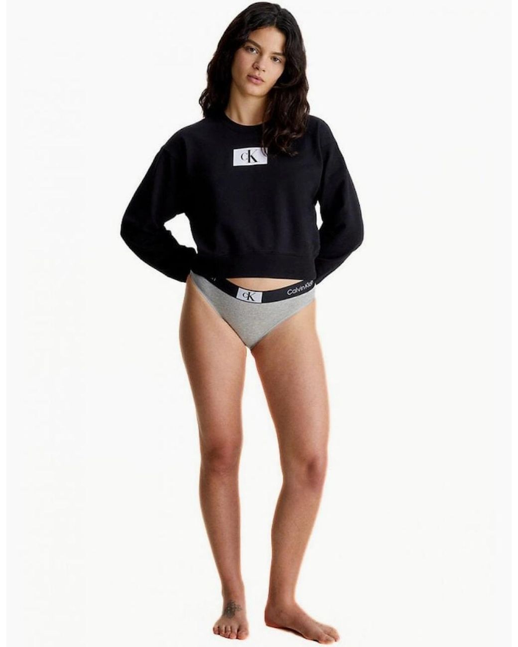 Calvin Klein Black Ck 1996 Lounge Sweatshirt