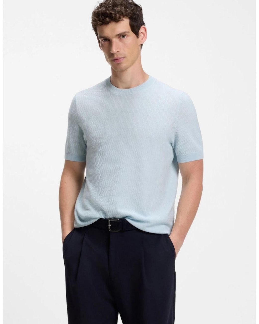 Boss Blue Boss H Laruso Sweater 499 Open for men