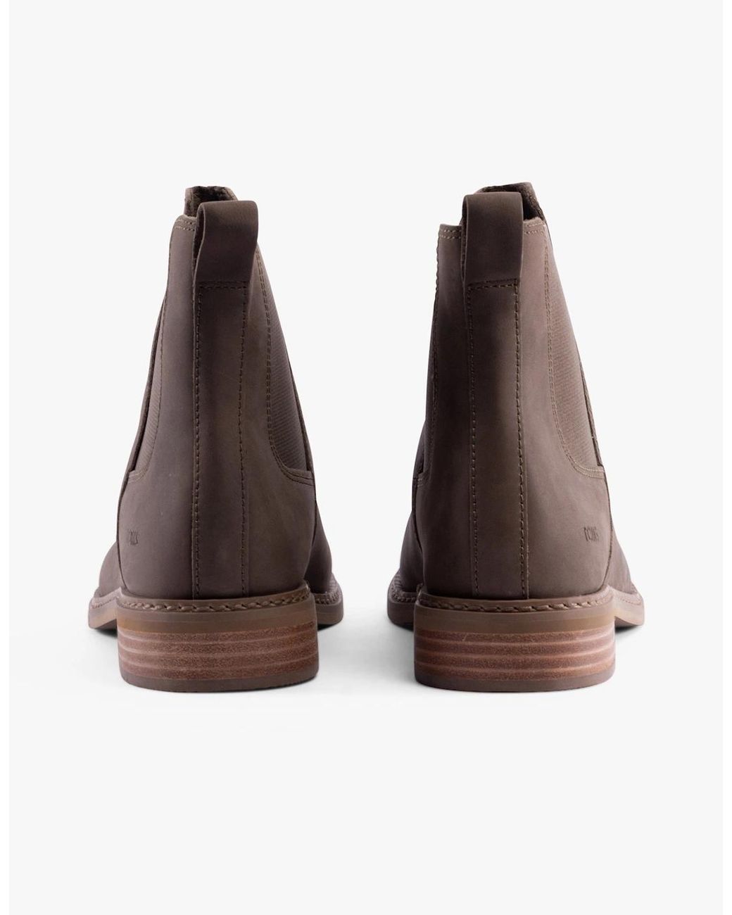 TOMS Brown Charlie Flat Chelsea Boots