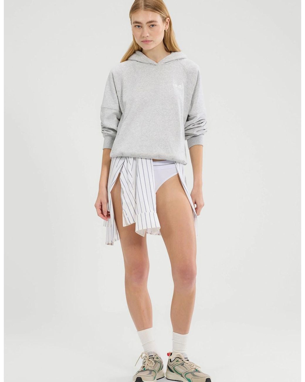 Ellesse Gray Liscia Oh Hoodie