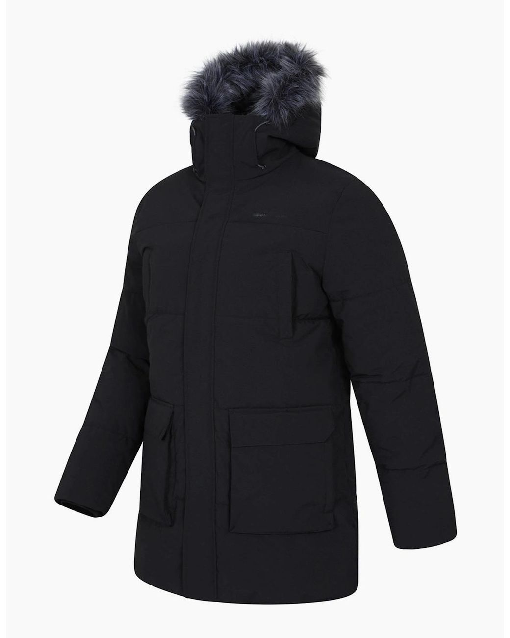 Mountain Warehouse Blue Fern Water Resistant Padded Parka for men