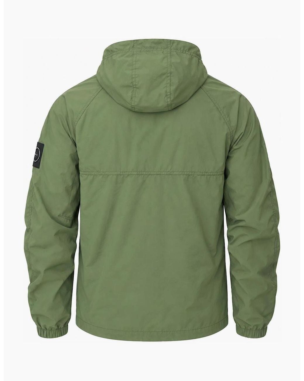 Marshall Artist Green Sefton 1/4 Zip Jacket Khaki for men