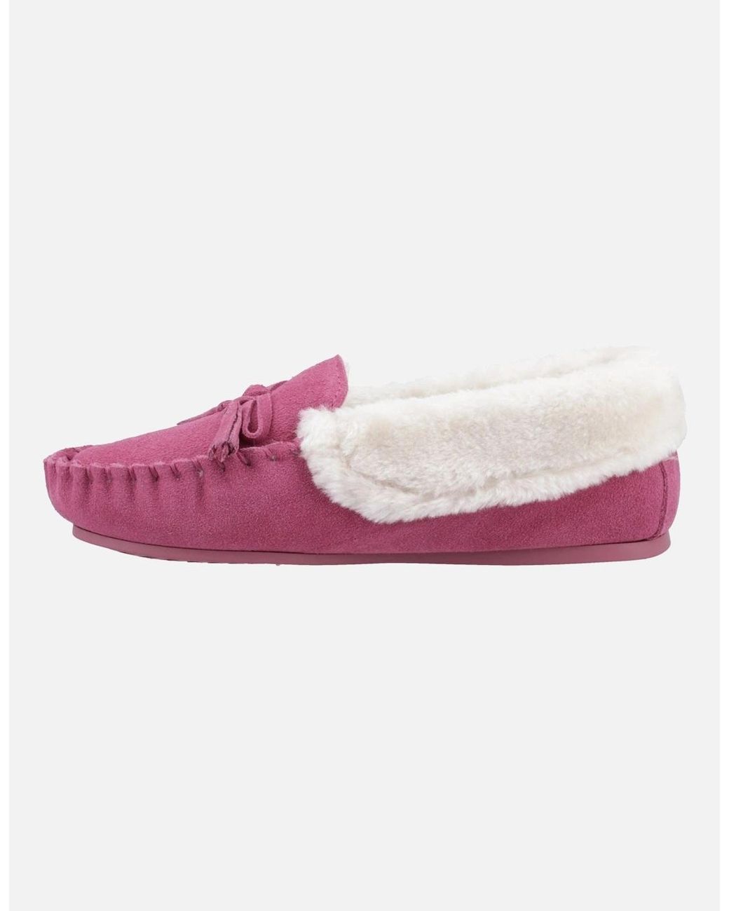 Hush Puppies Pink Agnes Suede Slippers