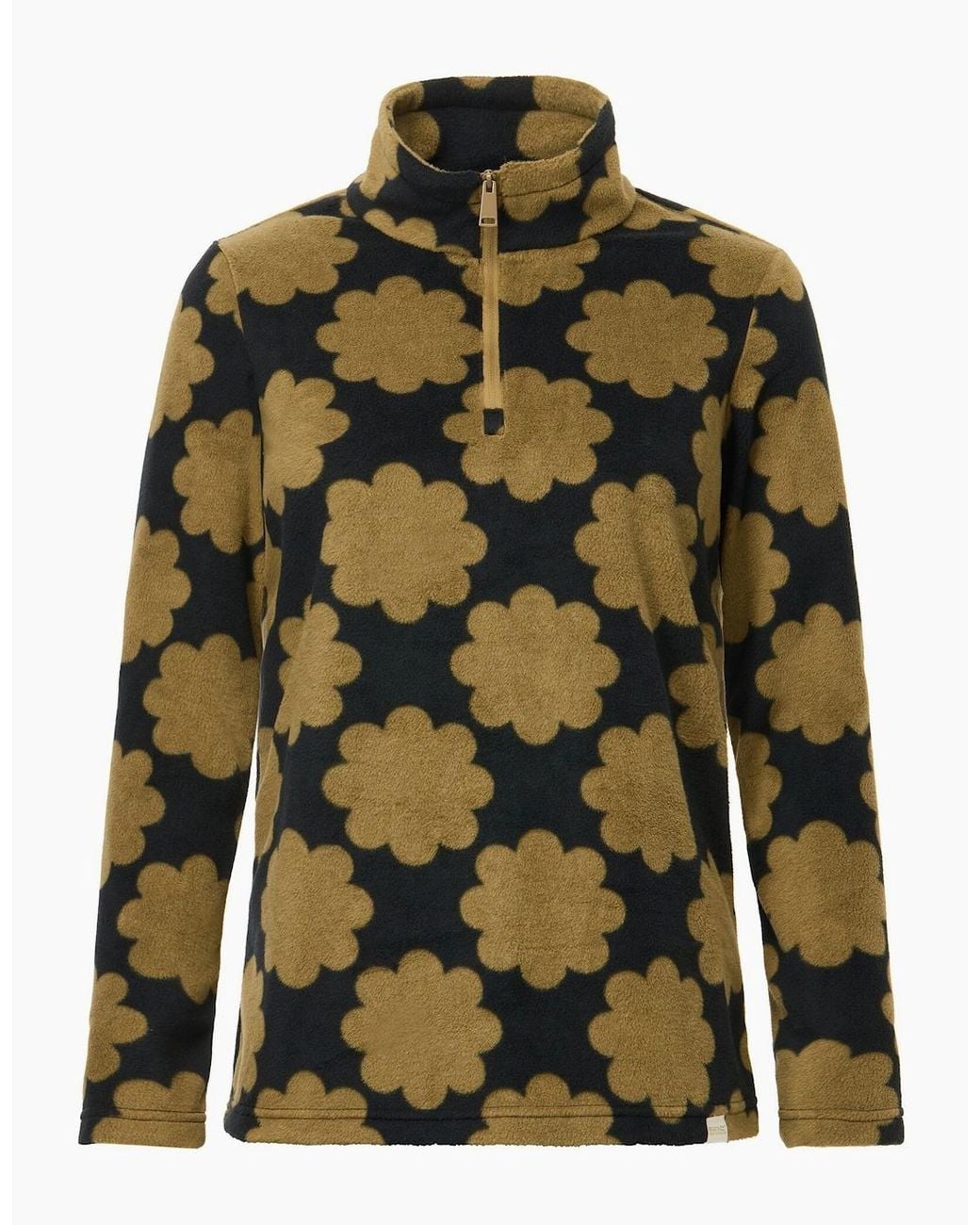 Regatta Green Ladies Orla Kiely Sun Daisy Half Zip Fleece