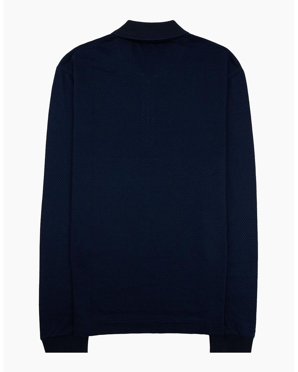 Boss Blue H-Peduzzi Long Sleeve Zip Polo 404 for men