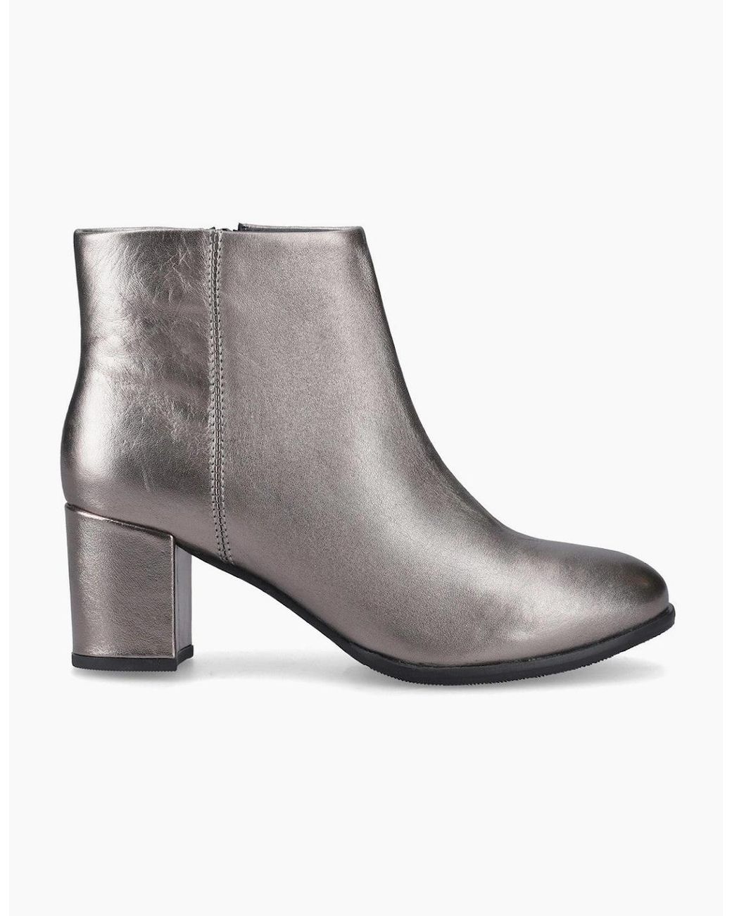 Hush Puppies Brown Claridy Boot Ankle Boots Metallic