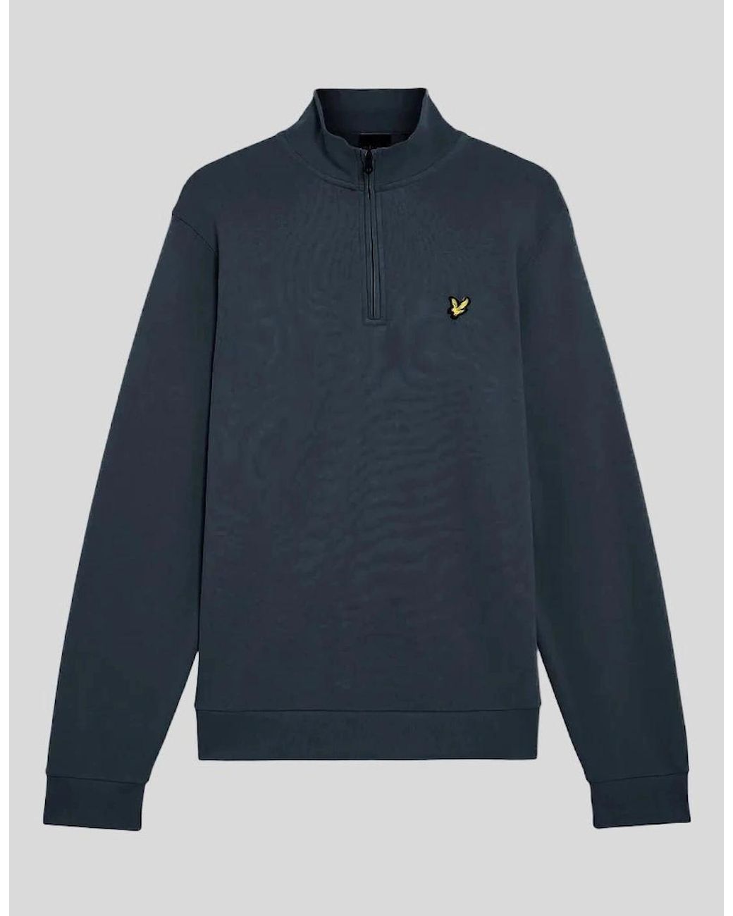 Lyle & Scott Blue Everyday 1/4 Zip Cotton Sweatshirt for men