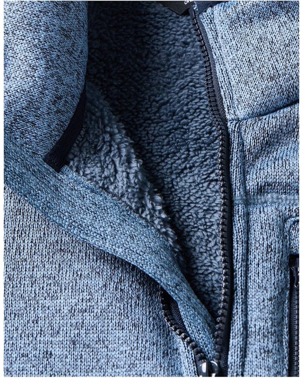 Regatta Blue Barlee Marl Full Zip Fleece Jacket for men