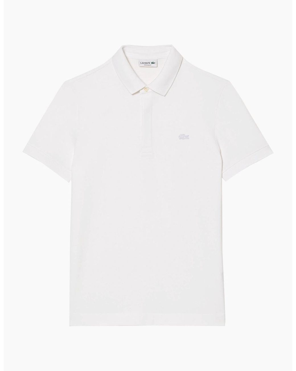 Lacoste White Ph5522 Paris Stretch Pique Polo for men
