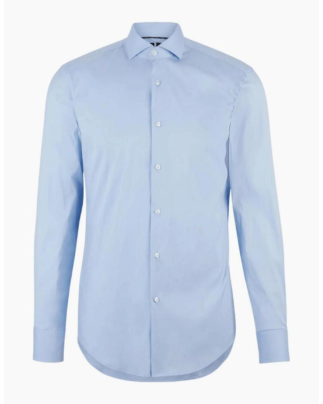Boss Blue P-Hank-Spread Slim Fit Light Shirt for men