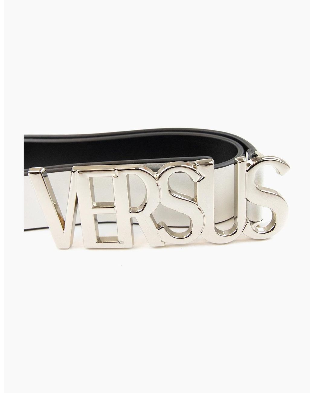 Versus  White Versace Versus Capital Lettering Belt for men