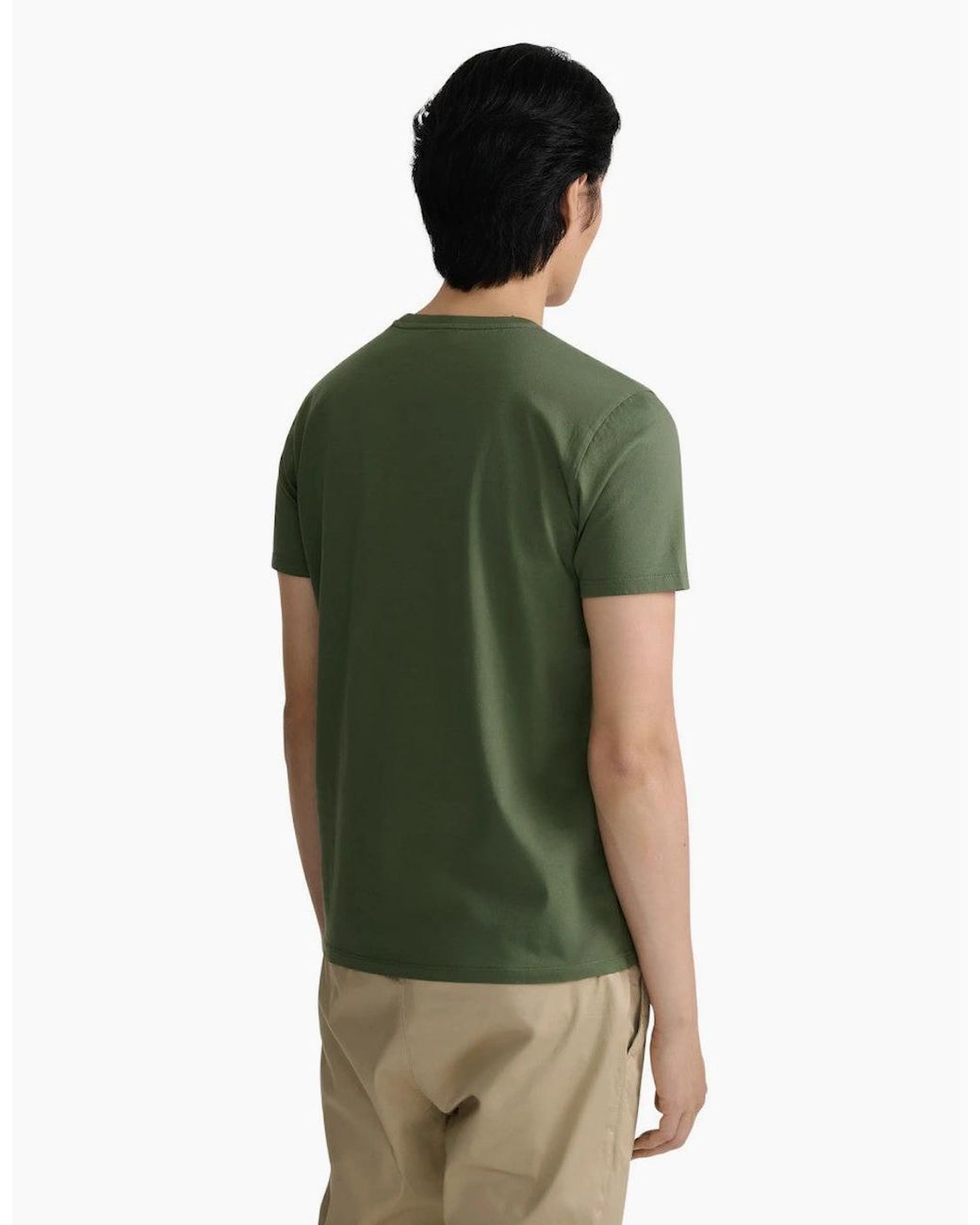 Sandbanks Green Mercerised Badge T-Shirt A1-26 for men