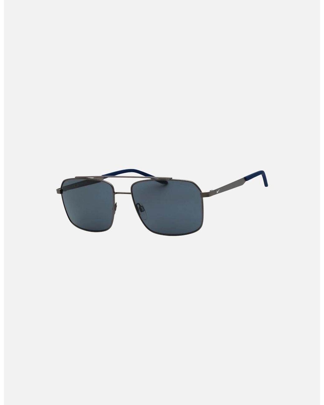 Nike Blue Traveler Strike Satin Gunmetal Sunglasses for men