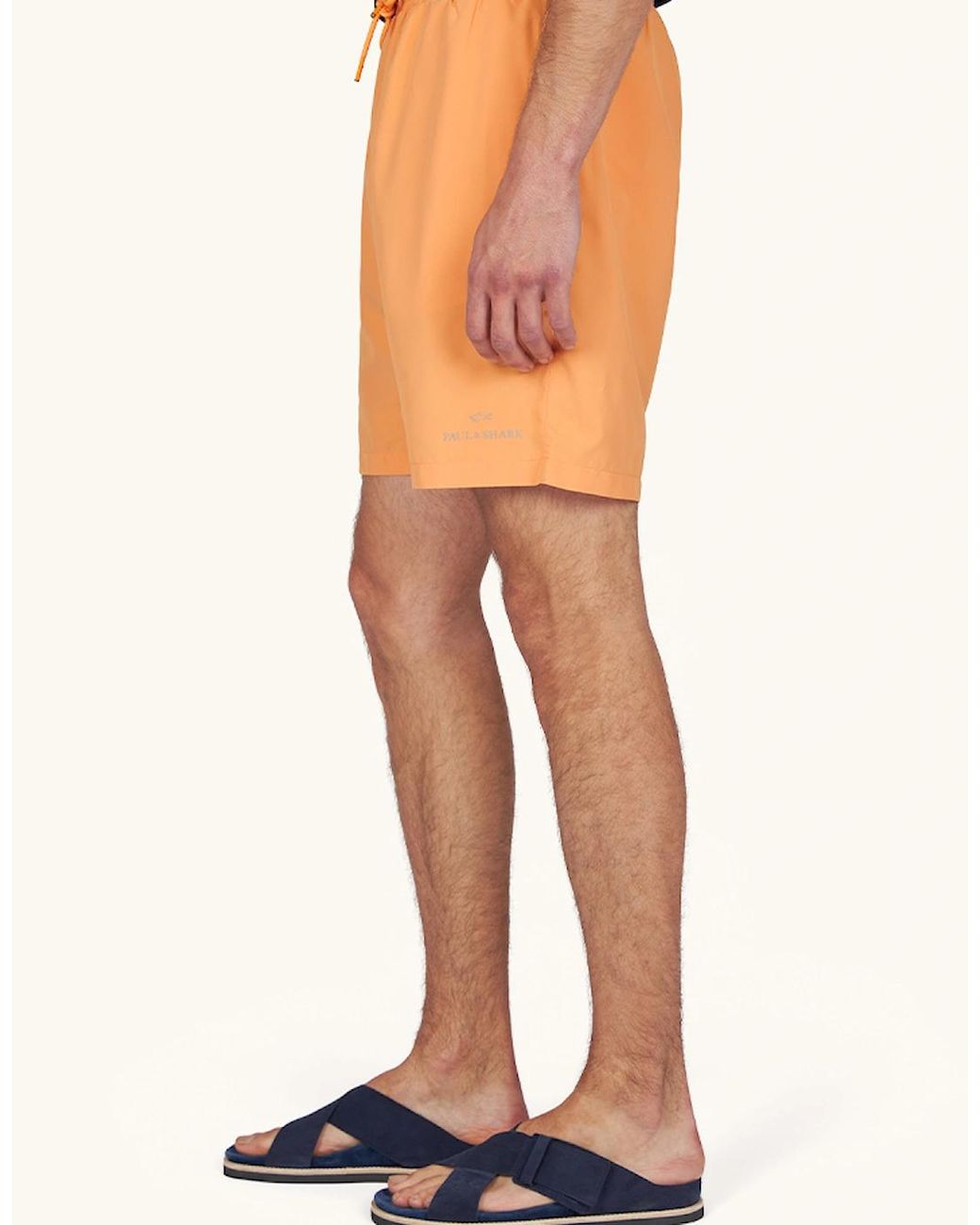 Paul & Shark Blue Portofino Swimwear With Reflective Logo Print for men