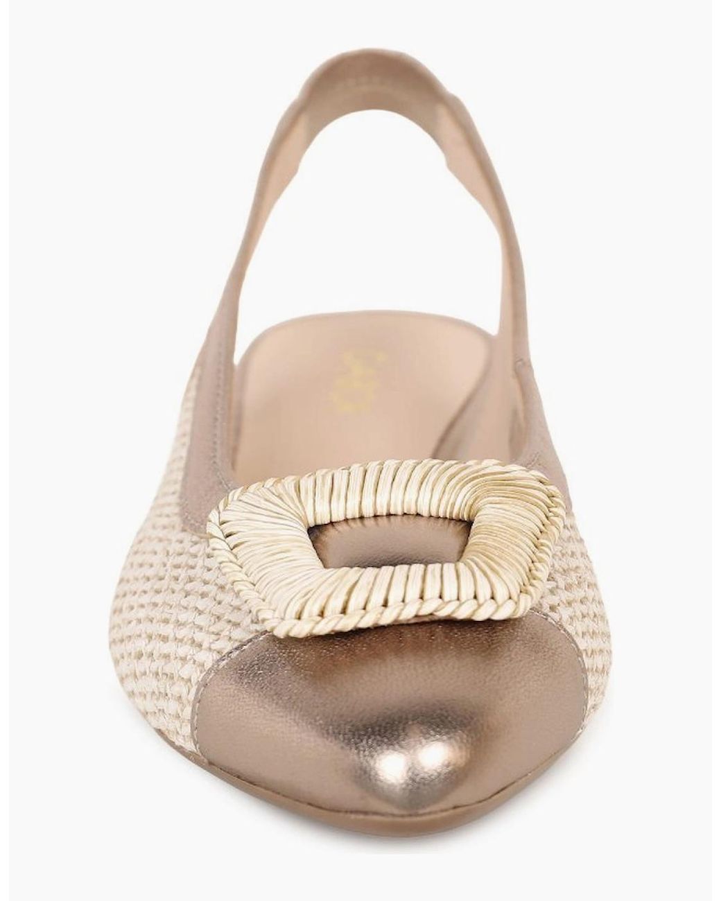 Gabor Natural Maddy Slingback Court Shoes