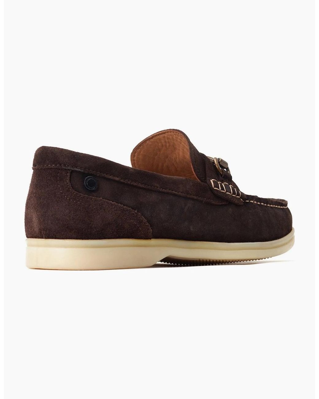 Base London Brown Snapper Loafers for men