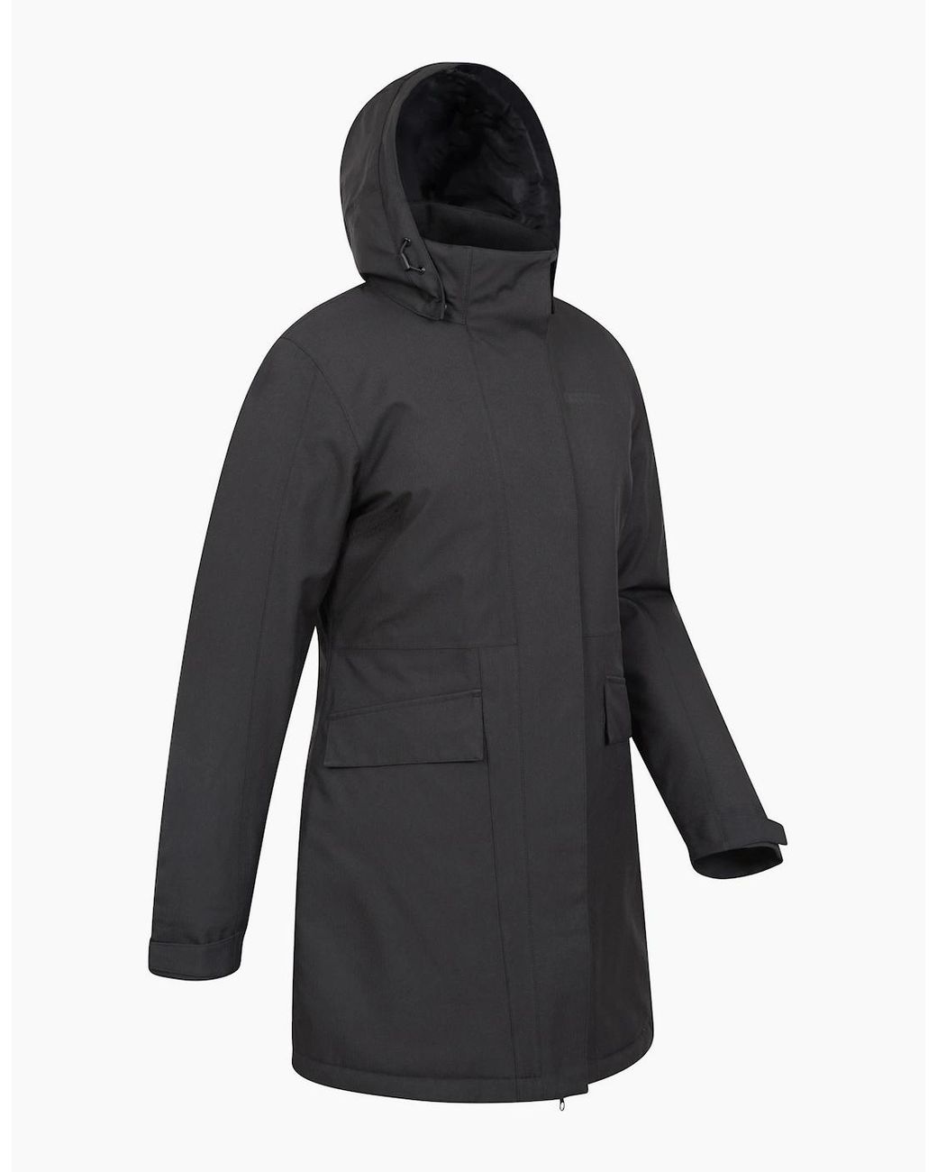 Mountain Warehouse Black Ladies Rain On Waterproof Padded Jacket