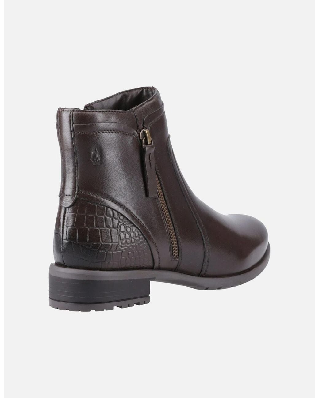 Hush Puppies Brown Scarlett Leather Boots