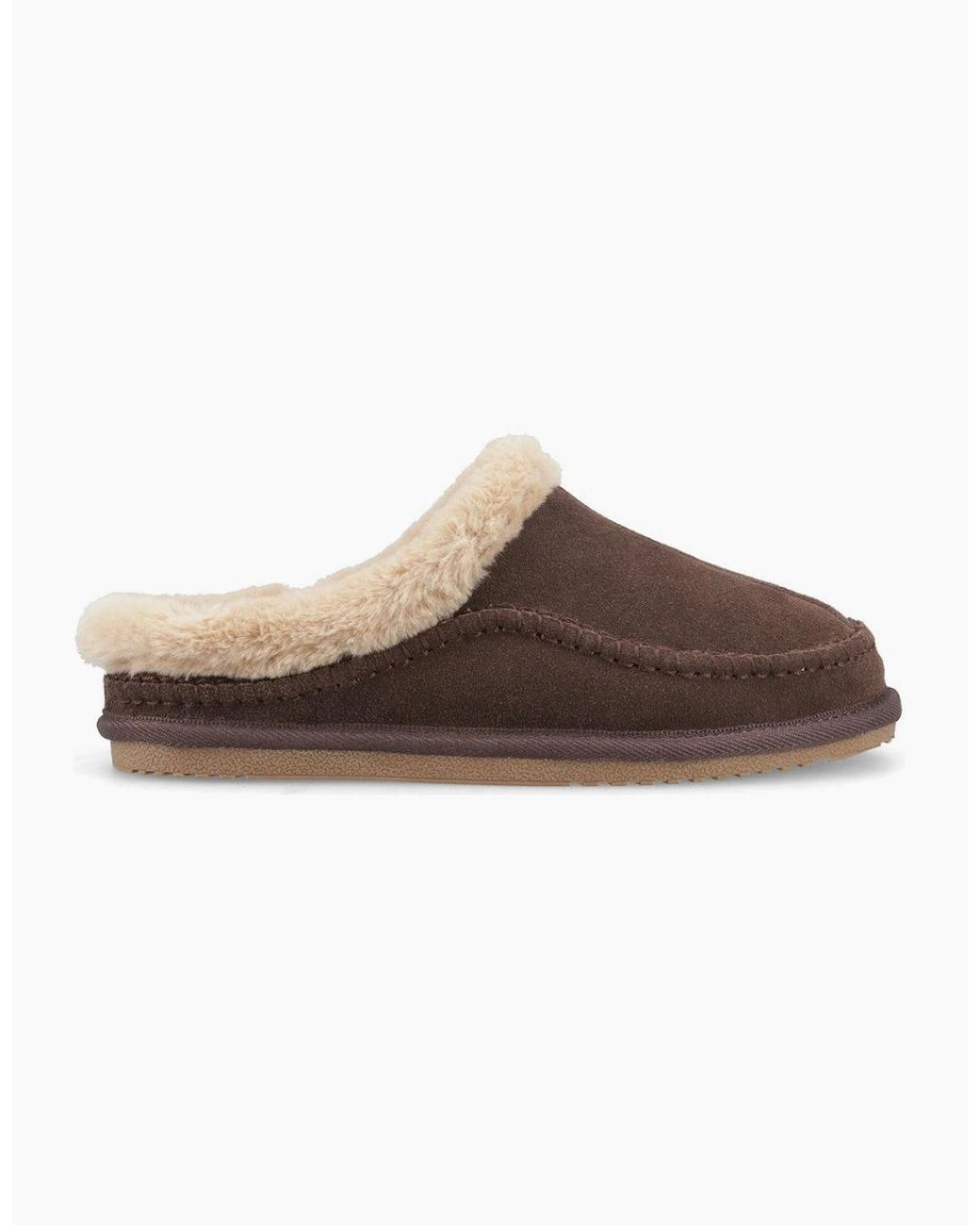 Hush Puppies Brown Anika Mules Chocolate