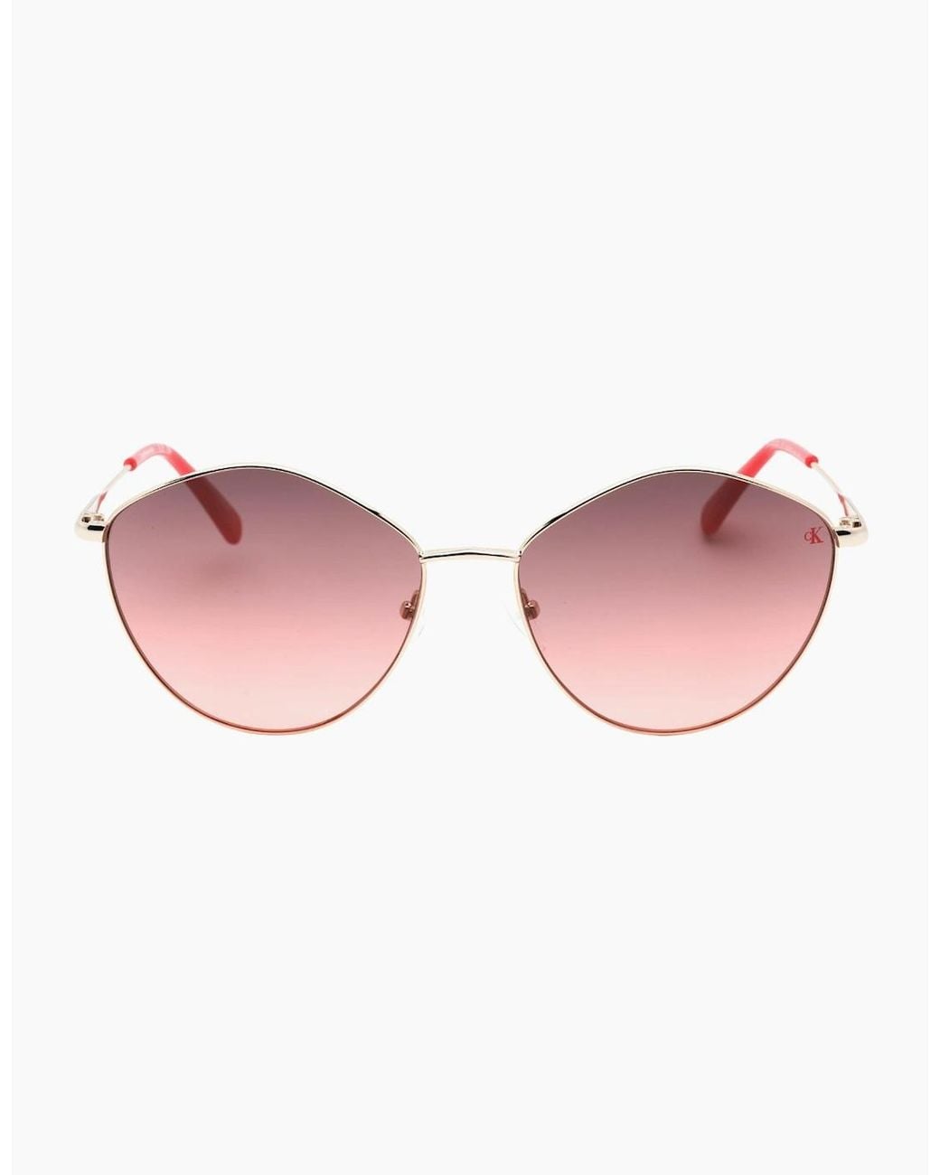 Calvin Klein Pink Framed Gradient Sunglasses