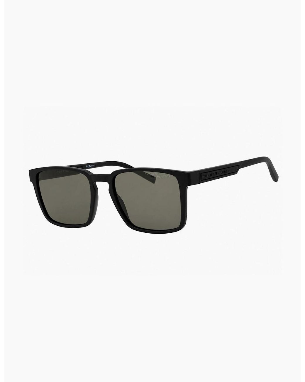 Tommy Hilfiger Brown Polarized Lens Rectangular Sunglasses
