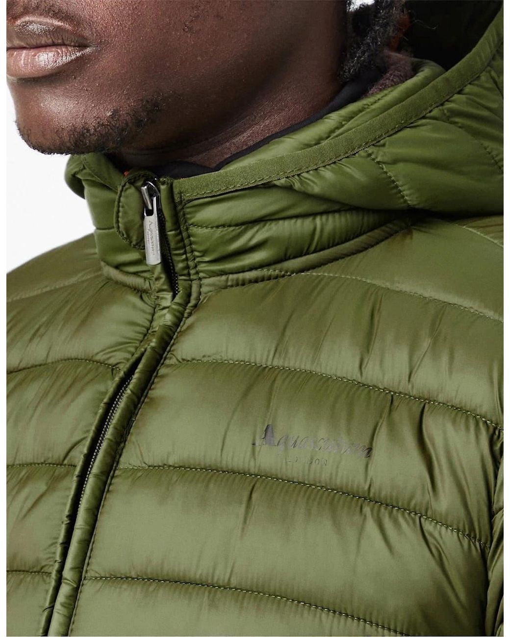 Aquascutum Green Puffer Jacket for men