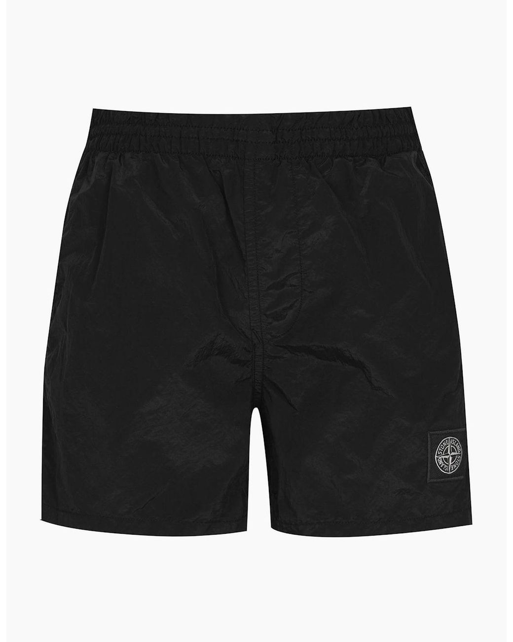 Stone Island Black Nylon Metal Swim Shorts for men