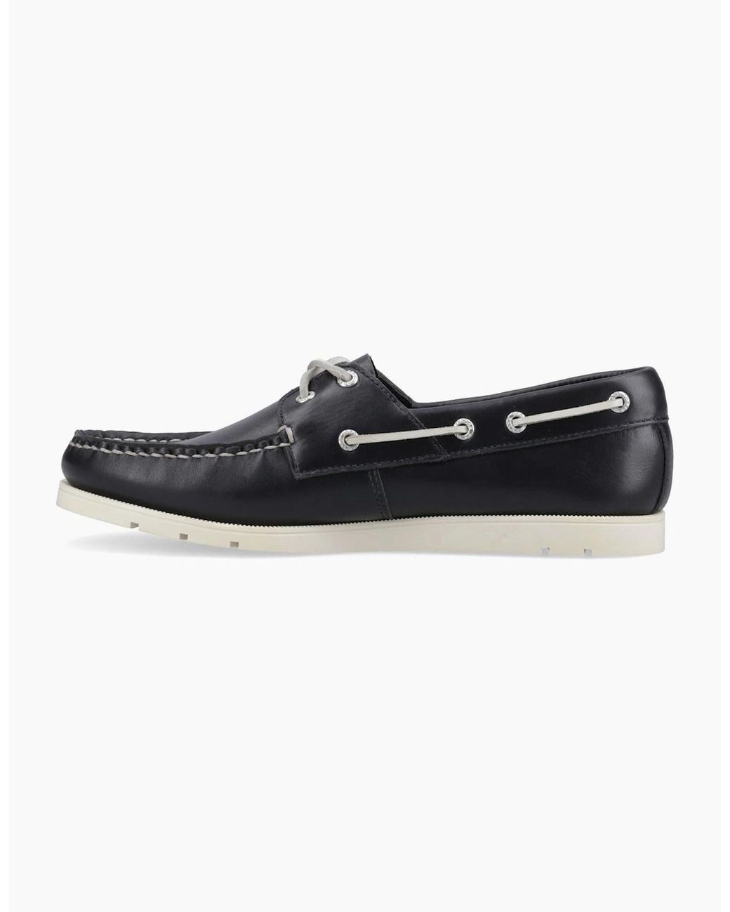 Sperry Top-Sider Black Sperry Oakland 2 Eye Boat Leather Boat Shoes for men