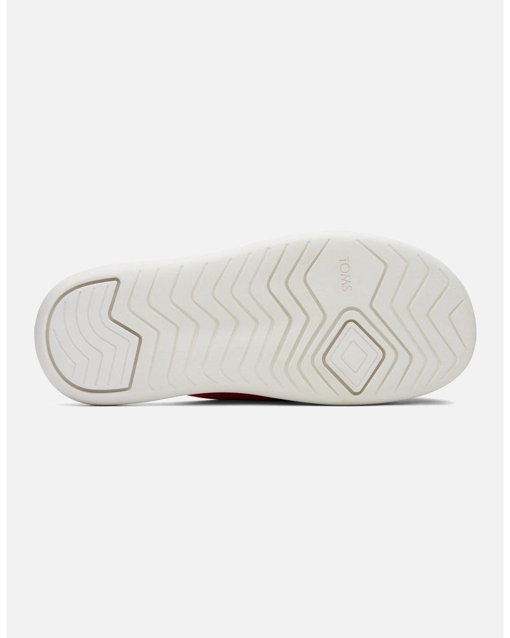 TOMS Pink Alpargata Mallow Crossover Polyester Blend Slides