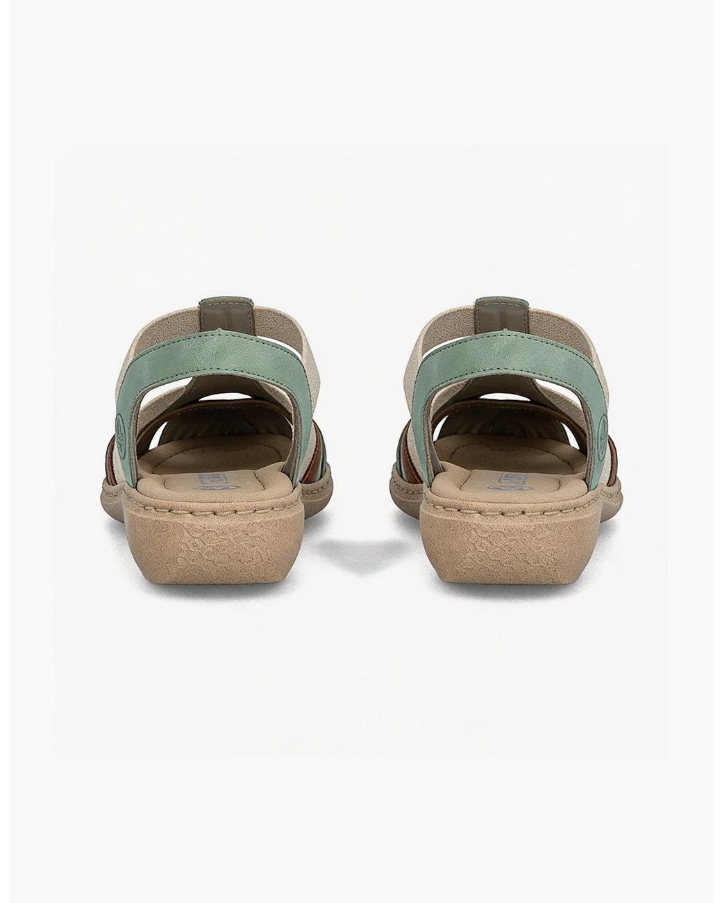 Rieker Metallic 61852 Ankle Strap Sandals